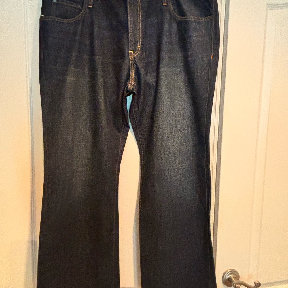 Men's Dark Bootcut Blue Jeans